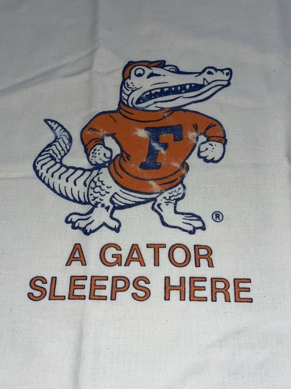 Vtg University Of Florida Pillowcase ALBERT Gators College NCAA School Logo